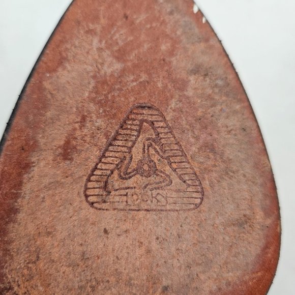 Bravo Creations Shoes Womens EU 37 Brown Leather Kilted Fringe Block Heel Loafer - Picture 9 of 10